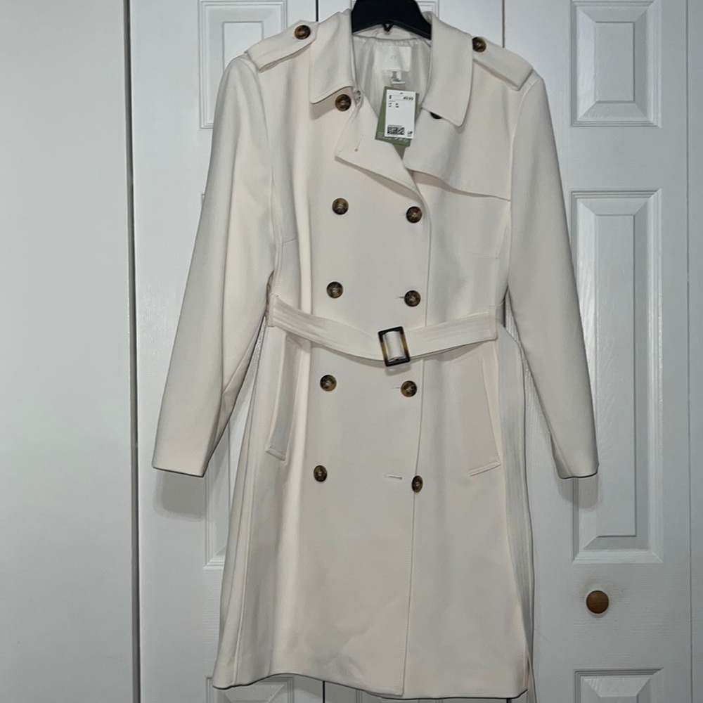 Off white trench coat